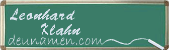 Leonhard Klahn Visitenkarte
